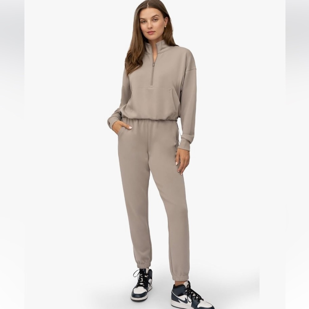 90 Degree By Reflex Softlite Scuba Half Zip in Gray